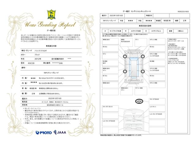 車両状態評価書