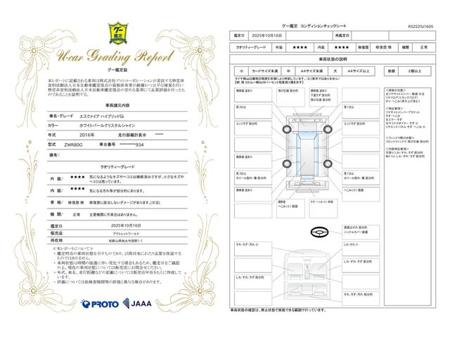 車両状態評価書