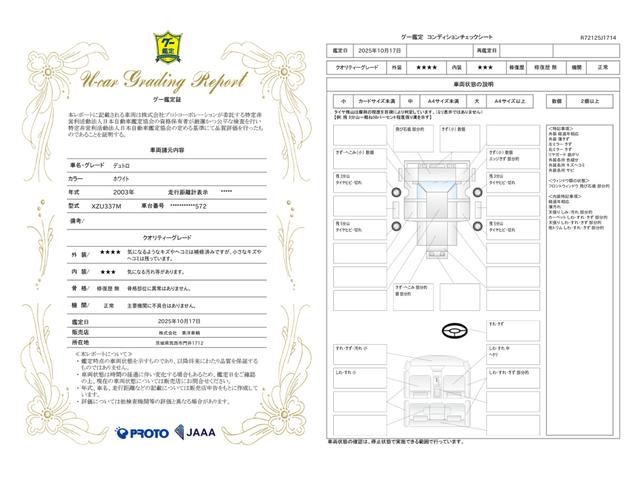 車両状態評価書