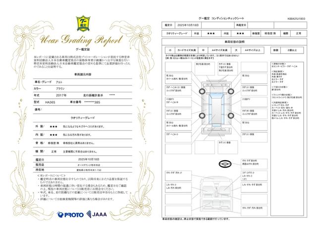 車両状態評価書
