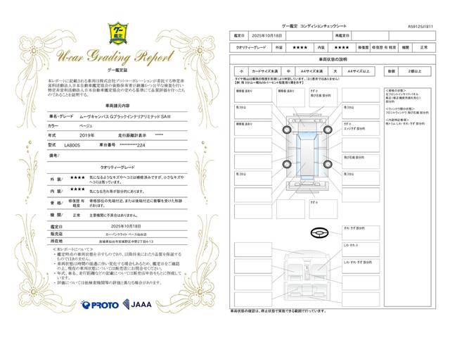 車両状態評価書