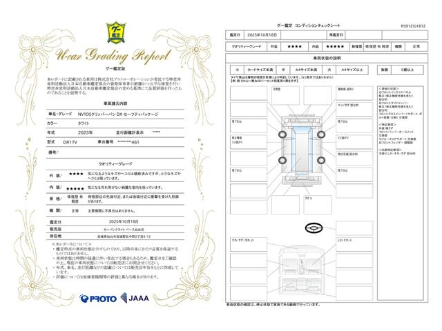 車両状態評価書