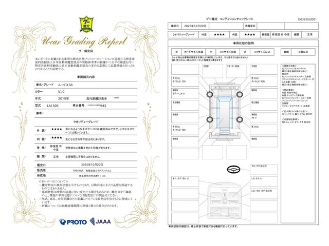 車両状態評価書