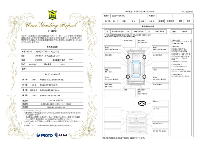 車両状態評価書