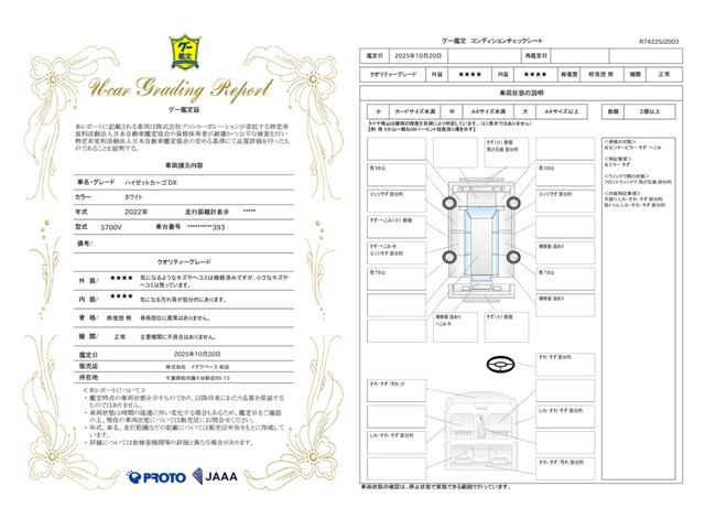 車両状態評価書