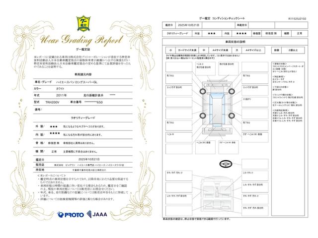 車両状態評価書