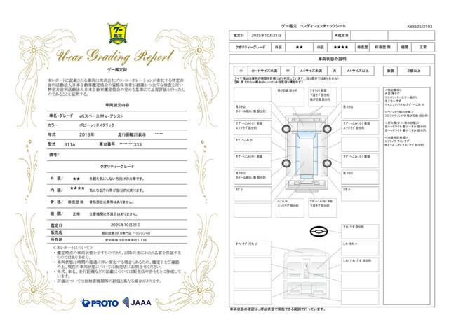車両状態評価書