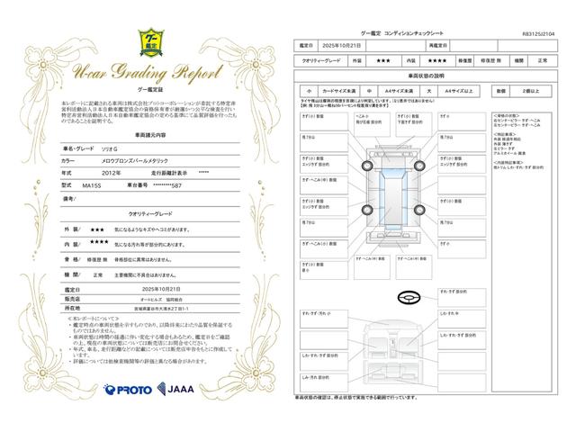 車両状態評価書