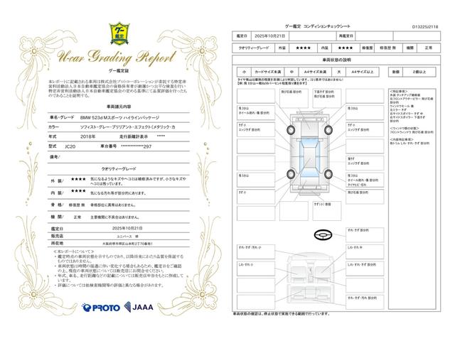 車両状態評価書