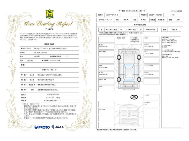 車両状態評価書