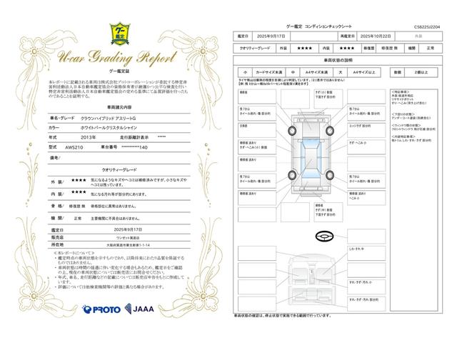 車両状態評価書