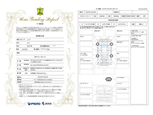 車両状態評価書