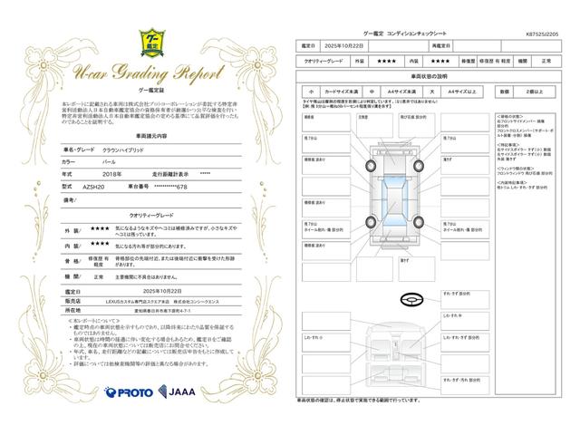 車両状態評価書