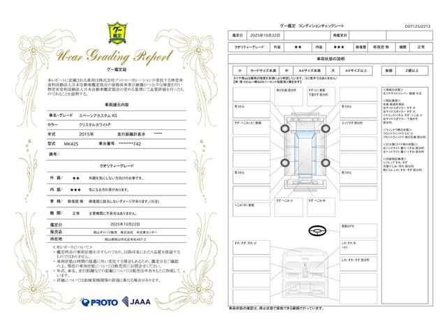 車両状態評価書