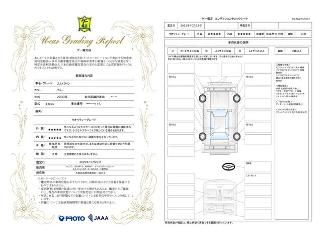 車両状態評価書