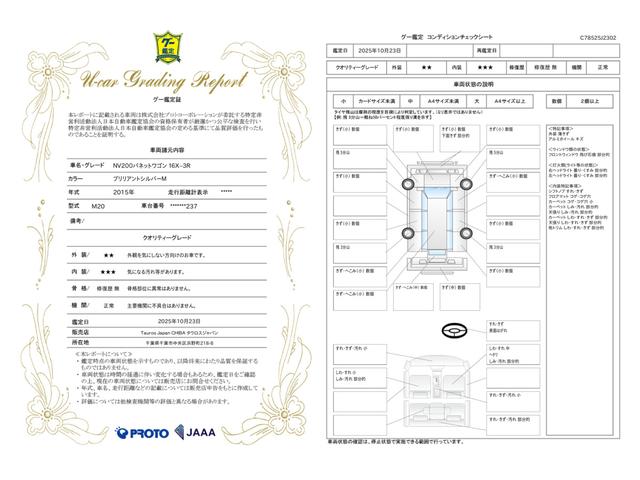 車両状態評価書
