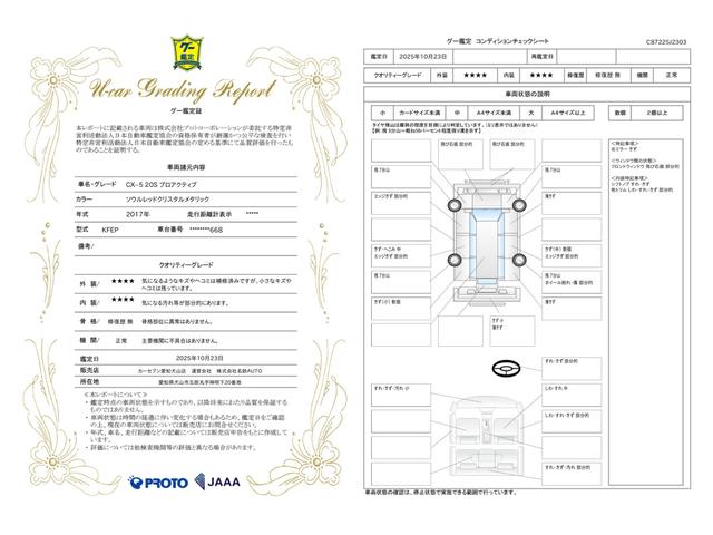 車両状態評価書