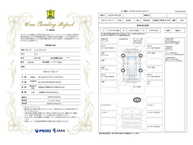 車両状態評価書