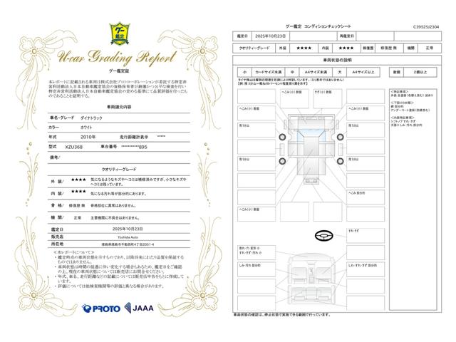車両状態評価書