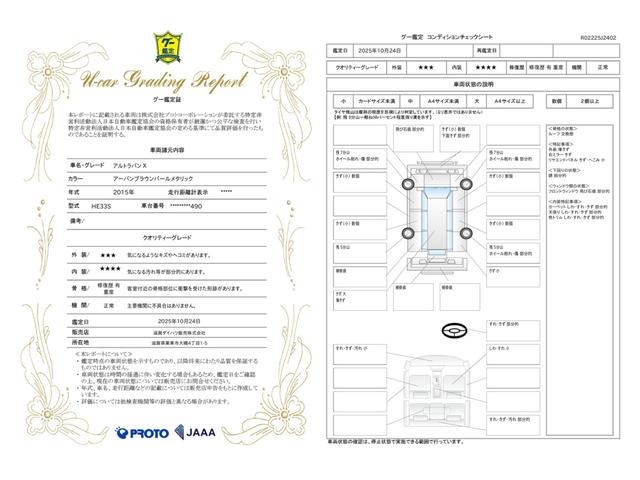 車両状態評価書