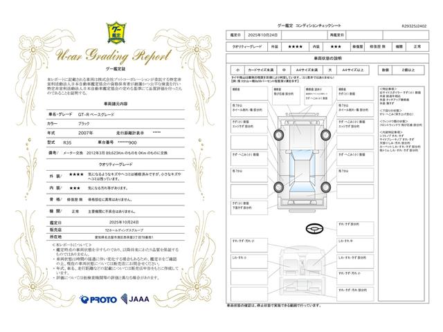 車両状態評価書