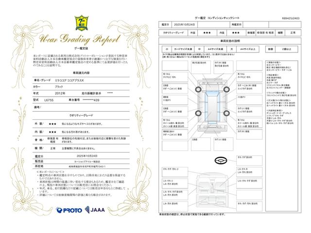 車両状態評価書