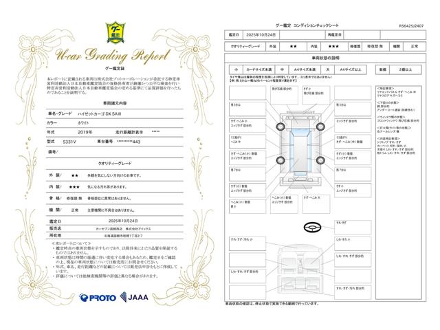 車両状態評価書