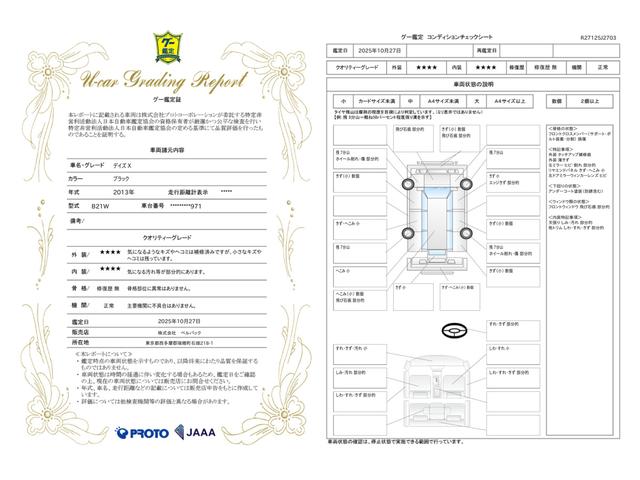 車両状態評価書