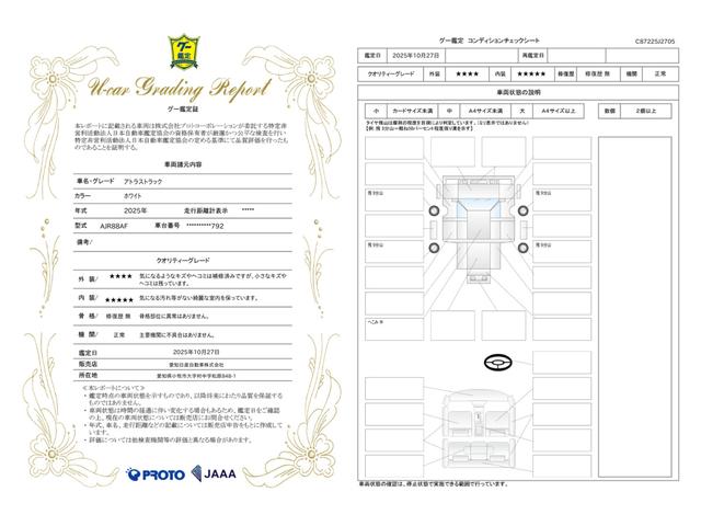 車両状態評価書