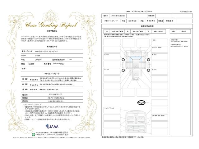 車両状態評価書