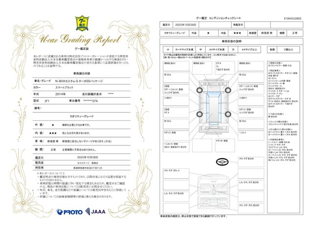 車両状態評価書