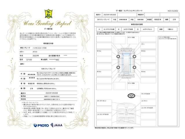 車両状態評価書