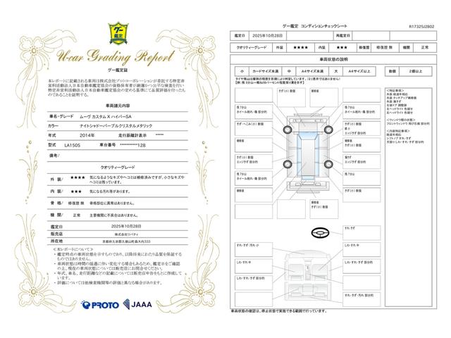 車両状態評価書