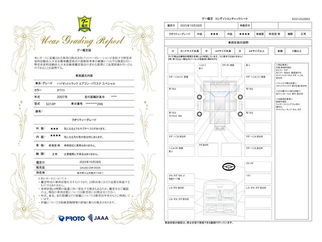 車両状態評価書