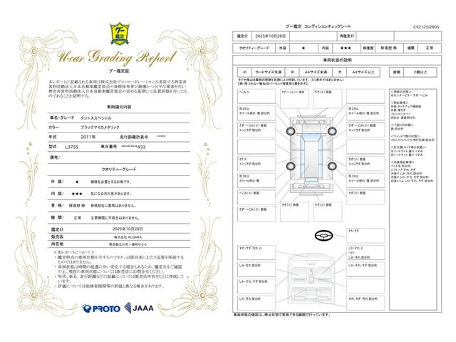 車両状態評価書