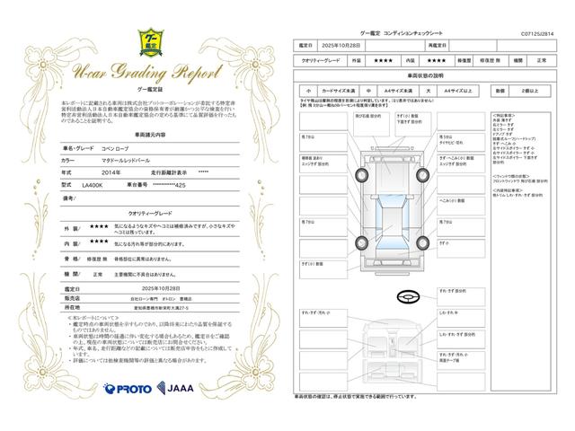 車両状態評価書