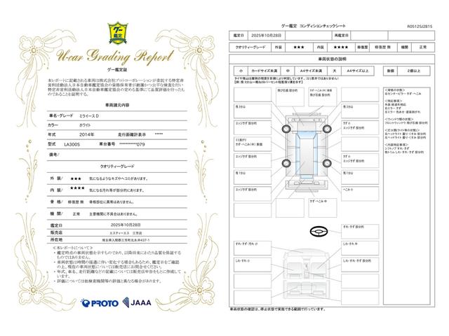 車両状態評価書