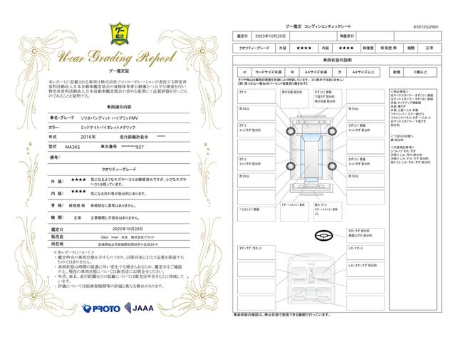 車両状態評価書