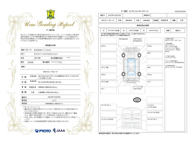 車両状態評価書