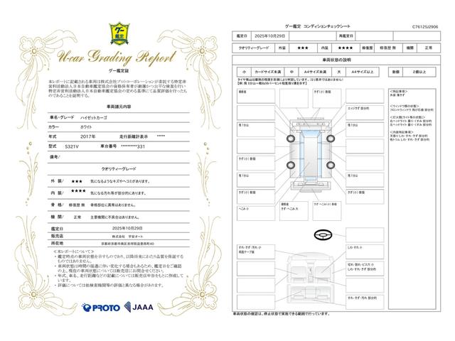 車両状態評価書