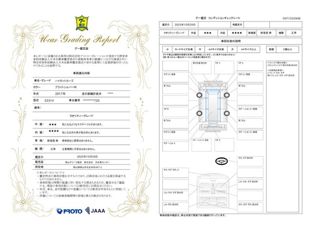 車両状態評価書