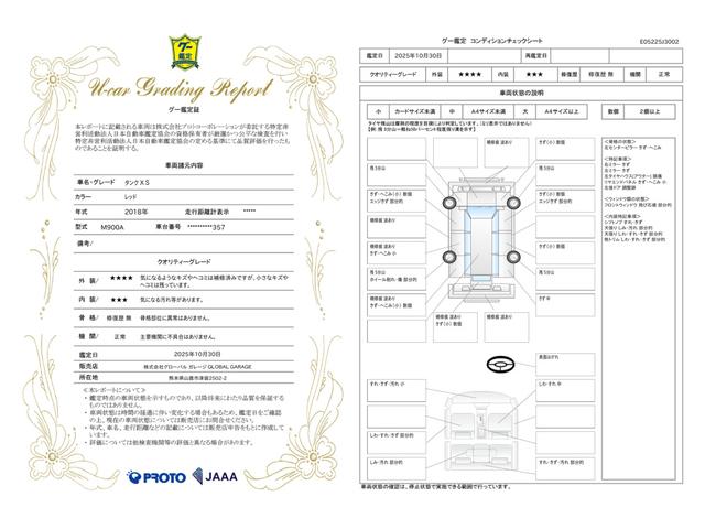 車両状態評価書