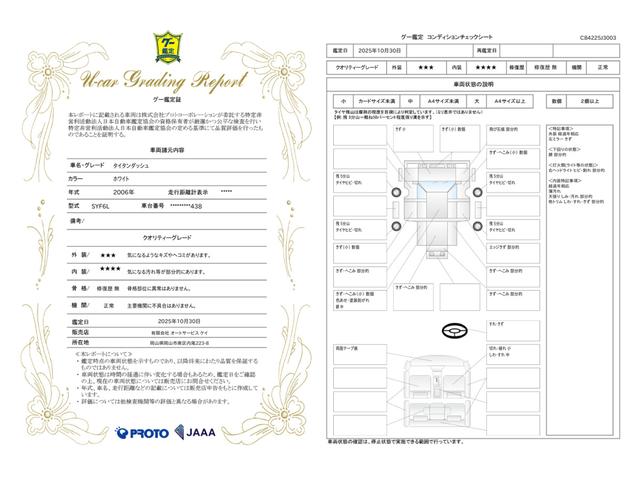 車両状態評価書