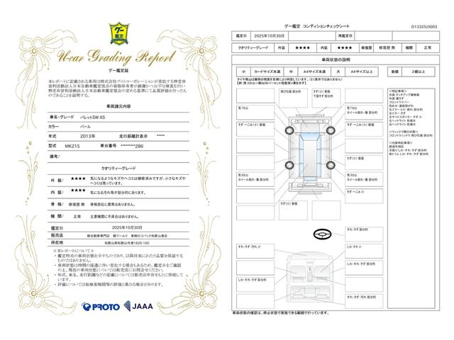 車両状態評価書