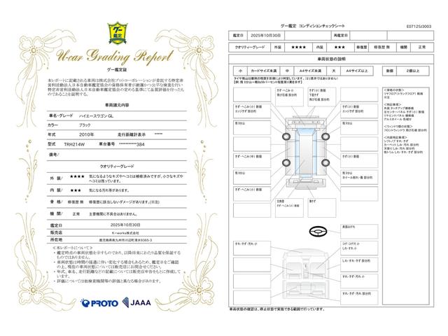 車両状態評価書