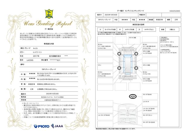 車両状態評価書