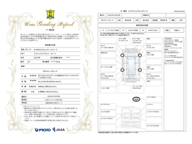車両状態評価書