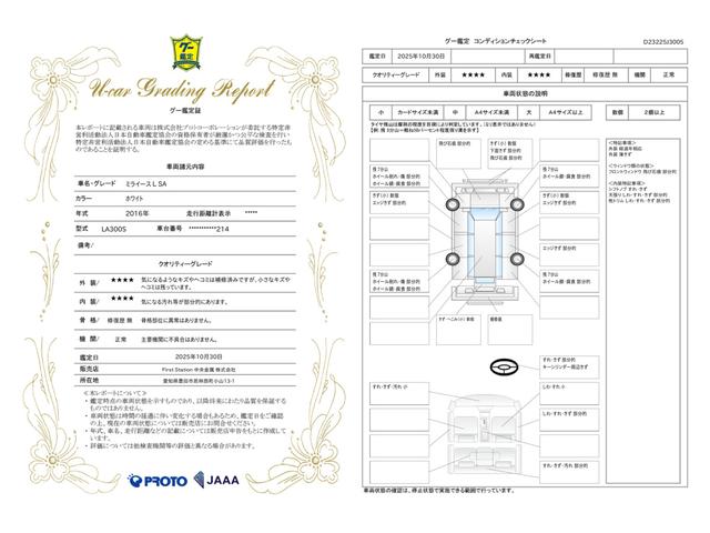 車両状態評価書