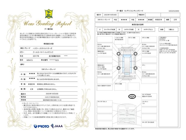 車両状態評価書