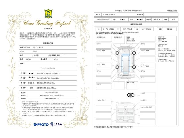 車両状態評価書